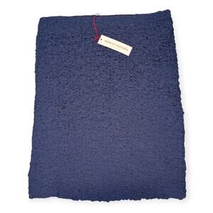 NWT Frances Valentine Women's Bonnie Popcorn Navy Elevated Modern Pencil Skirt 8